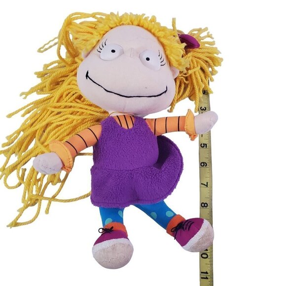 Vintage Nickelodeon Rugrats ANGELICA PICKLES 11" Tall Plush Stuff Doll - Picture 10 of 10
